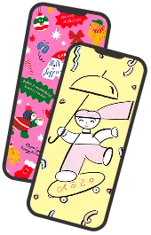 アプリ限定壁紙のイメージ